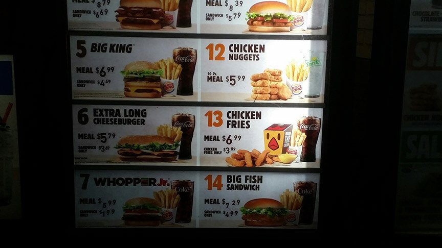 Burger King Menu – 4