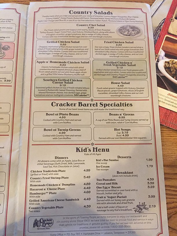 Cracker Barrel Menu Prices   Dinner Menu Page4 