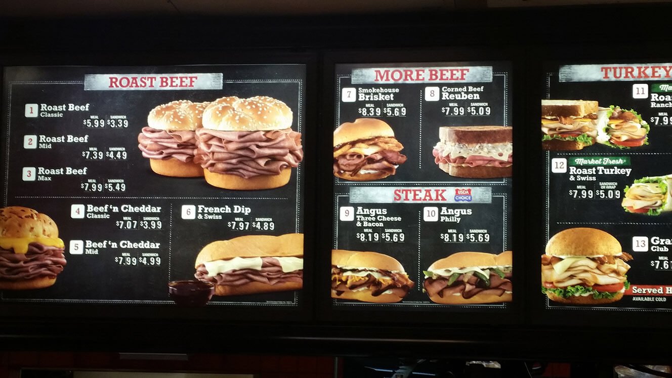 Arby's Menu Prices