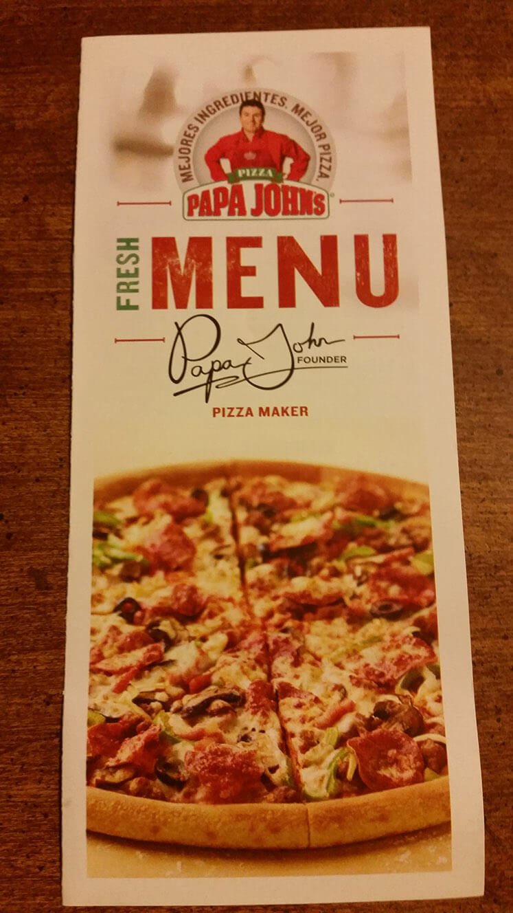 PAPA JOHNS PIZZA, Vienna - 8501 TYCO RD - Menu, Prices