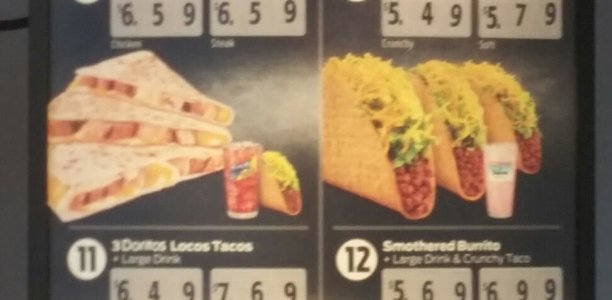 Taco Bell Menu – 1