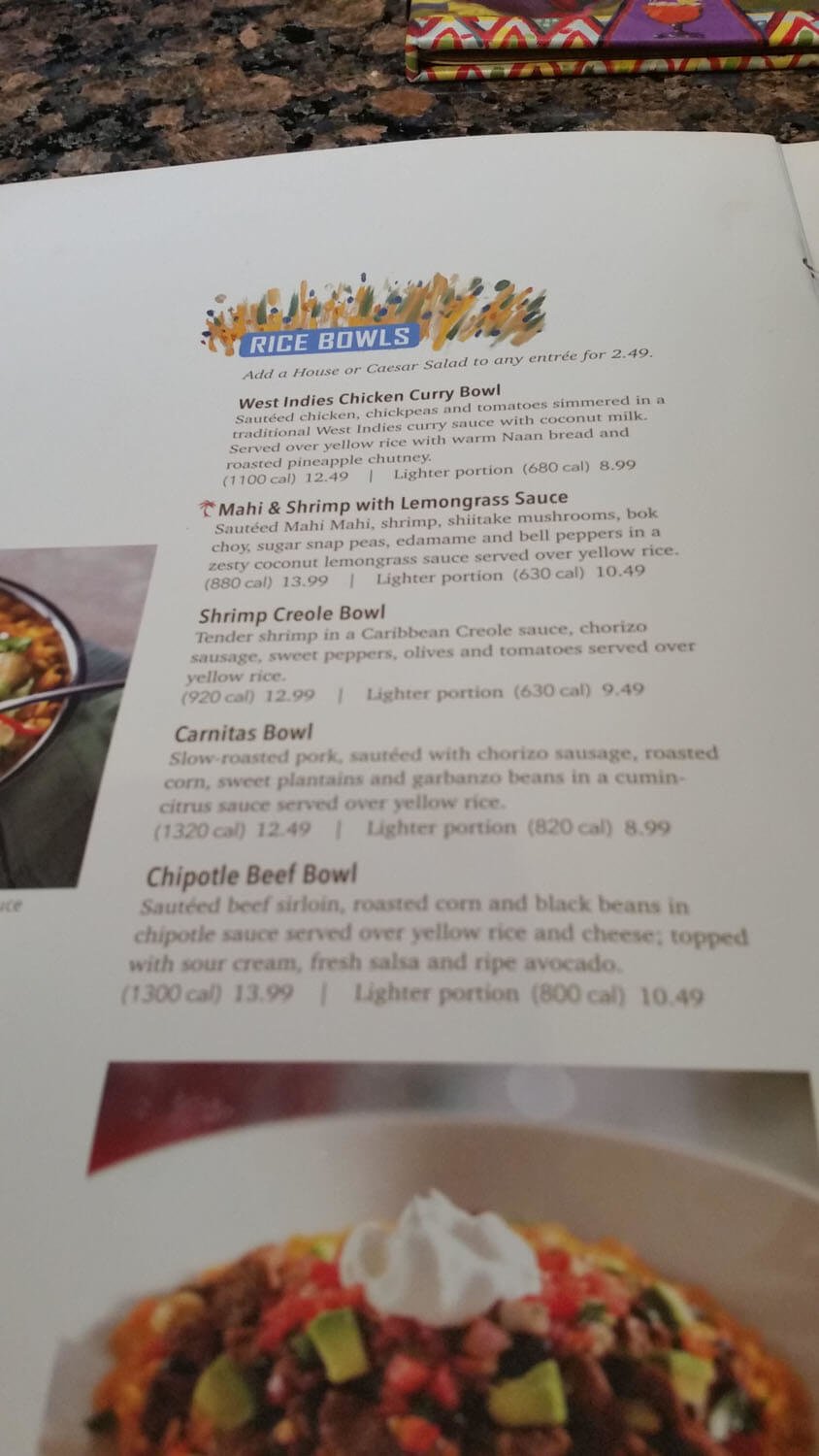 bahama breeze menu tampa fl