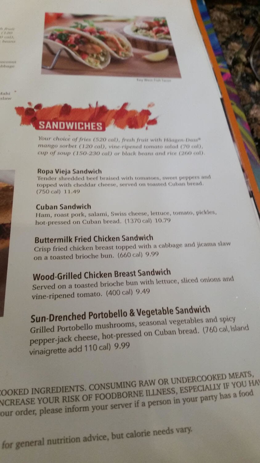 bahama breeze menu memphis