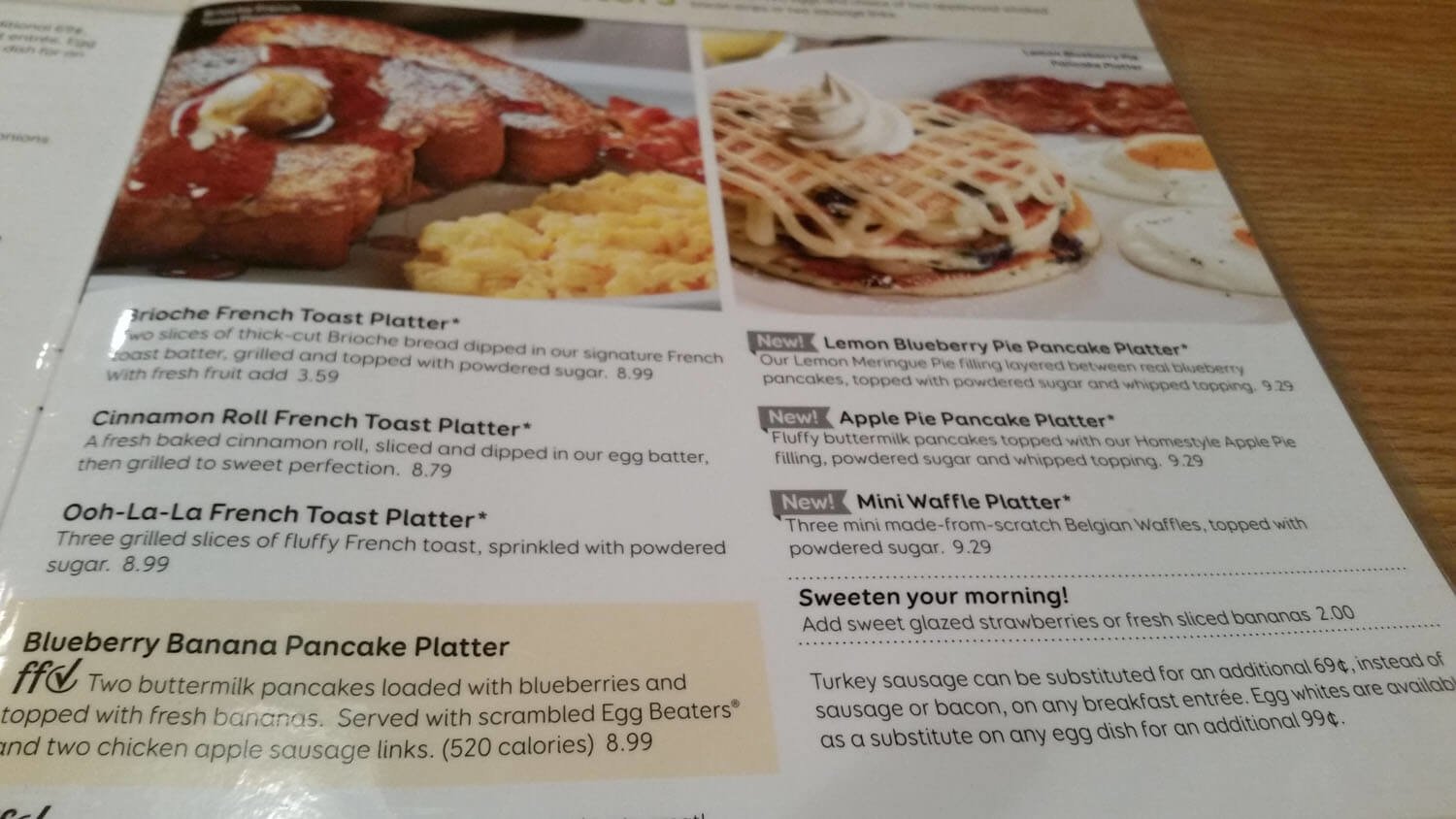 Perkins Menu Prices
