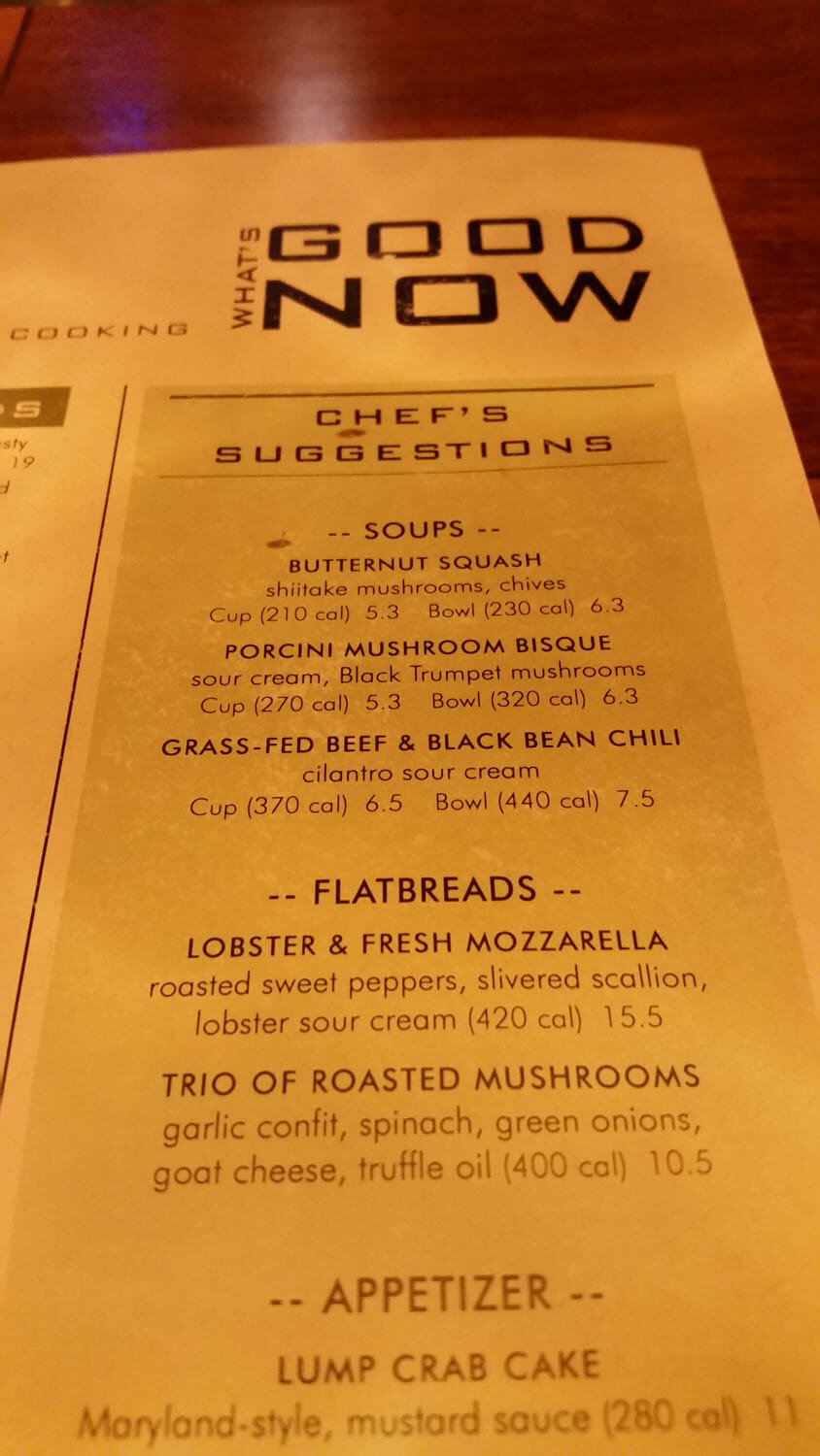 Seasons 52 Menu Prices