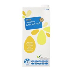 coles almond milk